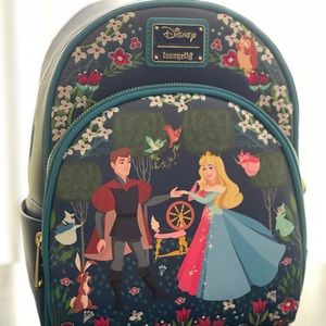 NWOT LOUNGEFLY SLEEPING BEAUTY FLORAL BACKPACK